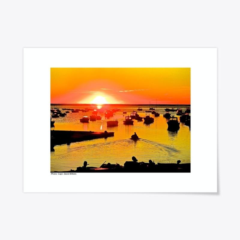 Boats at Sunrise Poster 